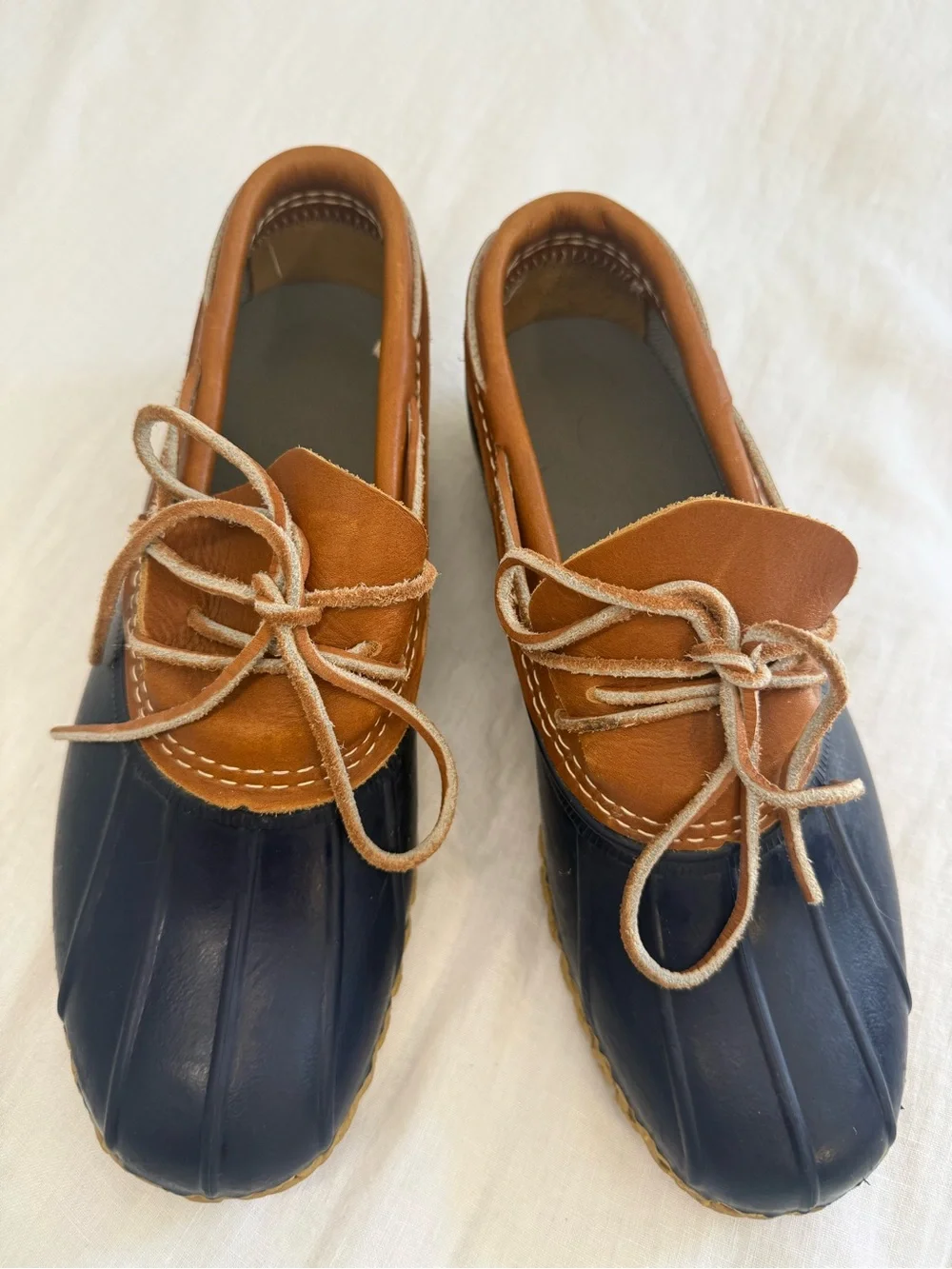 L.L.Bean Boots Leather Rubber Mocs Shoes
